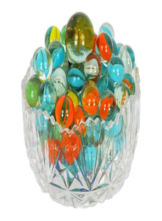 STLYZ Decorative Colourful Glass Marble Balls for Playing Games/Kanche/Aquarium Fillers/Gel Candle Fillers (300 Piece) - Image 5